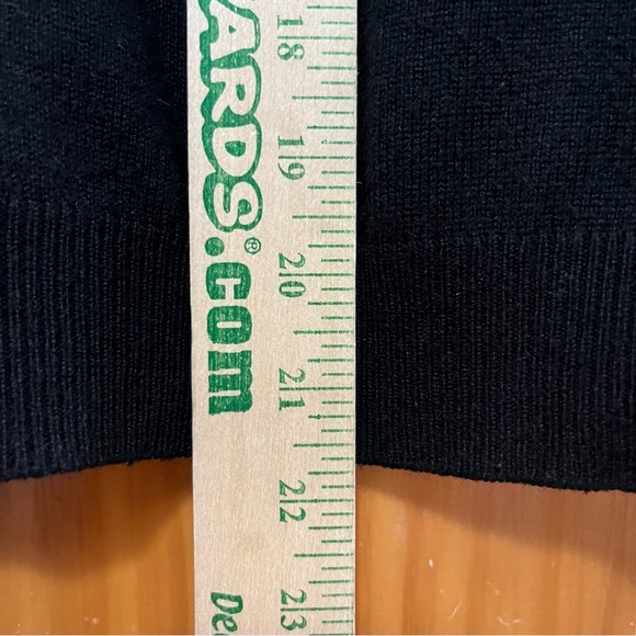 Lauren Ralph Lauren Black Silk/Cashmere Equestrian Cardigan Sweater MP - Picture 8 of 9